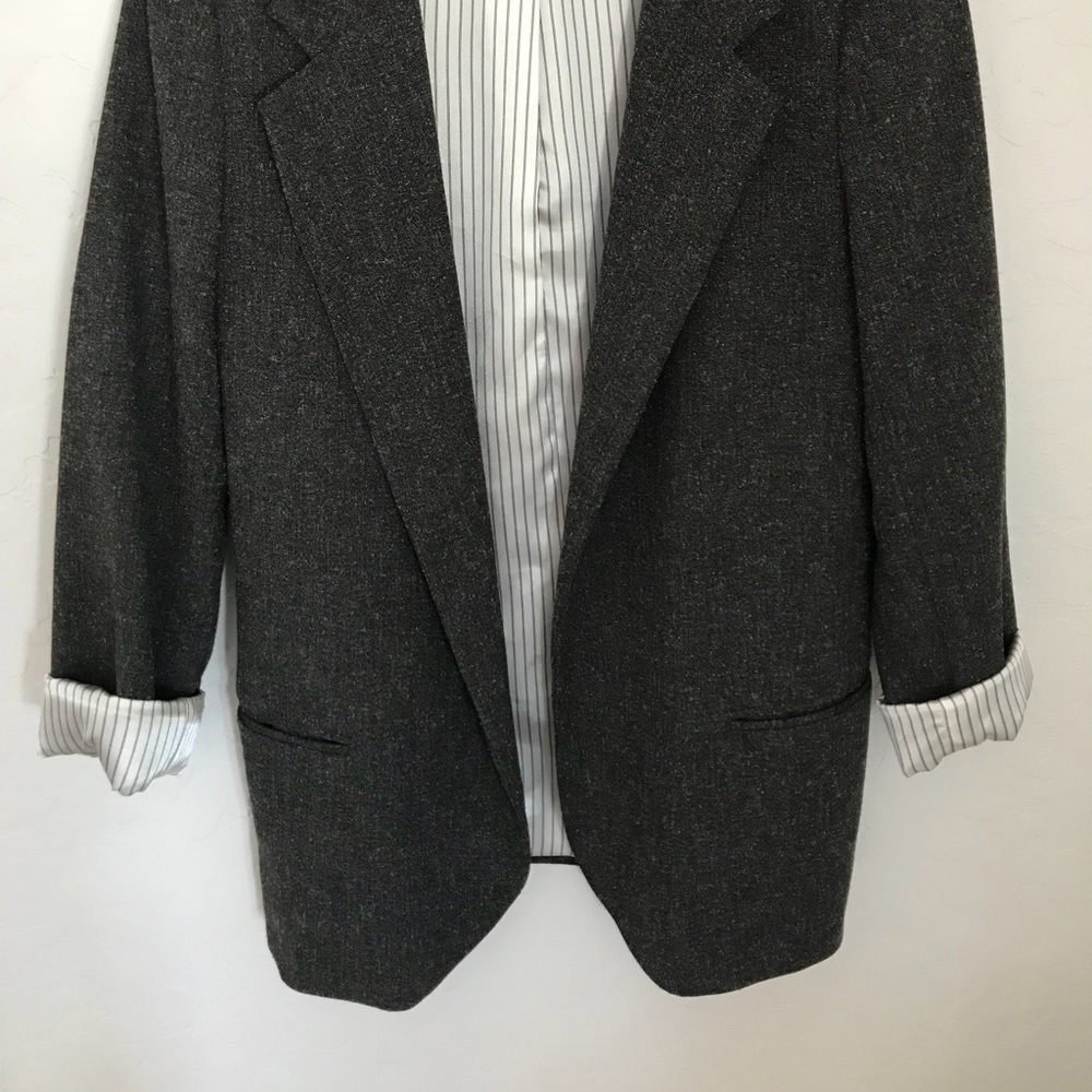 American rag blazer in charcoal.
